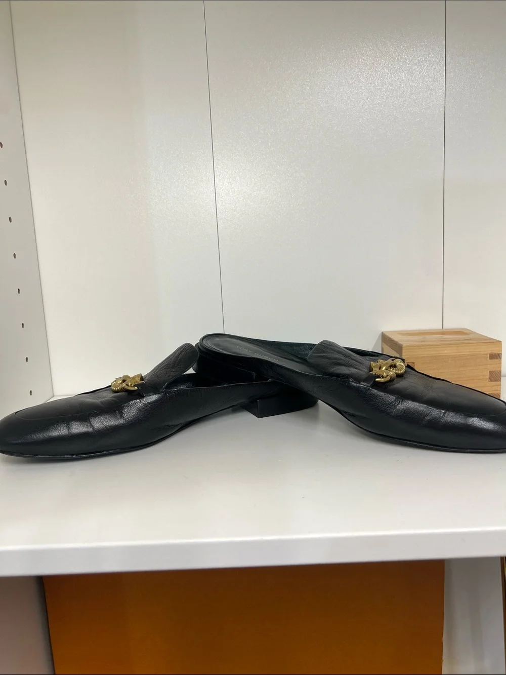 🔥 Tory Burch Leather Jessa Loafer Mules women size 9 EUC